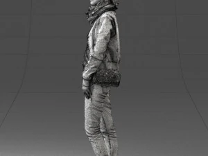 000467 Casual Woman with Glasses 3dp 3D Print Model