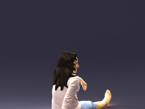 sitting girl 0134 Modelo 3D