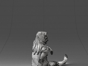 sitting girl 0134 Modelo 3D
