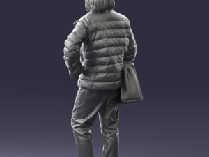 woman with bag 0135 Model 3D