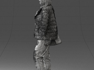 woman with bag 0135 Model 3D