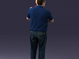 000466 Отец держит ребенка 3D Модель