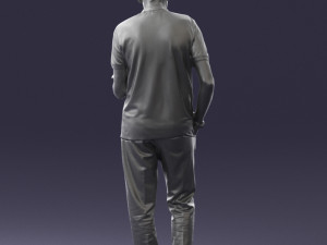 man with laptop 0138 3D Model