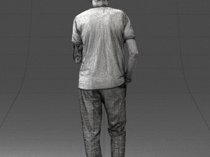 man with laptop 0138 3D Model