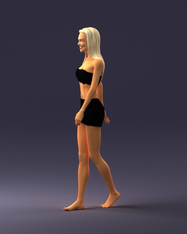 thin woman 0141 3D Model in Woman 3DExport