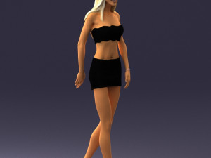 thin woman 0141 3d print ready 3D Принт Модель
