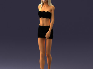 thin woman 0141 3d print ready 3D Принт Модель