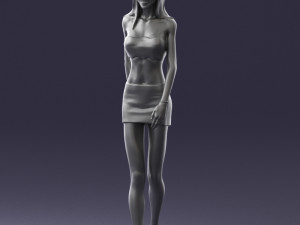 thin woman 0141 3d print ready 3D Принт Модель