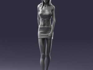 thin woman 0141 3d print ready 3D Принт Модель