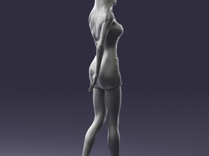 thin woman 0141 3d print ready 3D Принт Модель