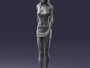 thin woman 0141 3d print ready 3D Принт Модель
