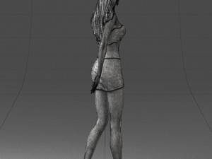 thin woman 0141 3d print ready 3D Принт Модель