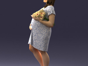 pregnant woman 0145 Modèle 3D