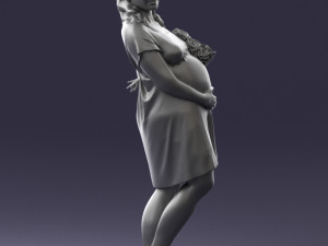 pregnant woman 0145 Modèle 3D
