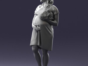 pregnant woman 0145 Modèle 3D