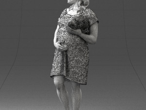 pregnant woman 0145 Modèle 3D