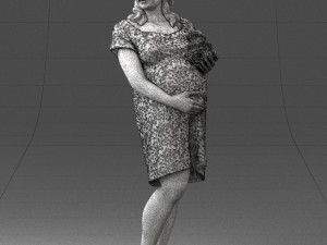 pregnant woman 0145 Modèle 3D