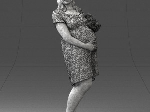 pregnant woman 0145 Modèle 3D