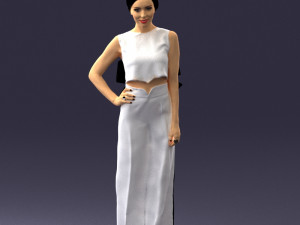 girl in pose 0148 3d print ready Model Cetak 3D