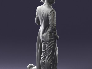 man woman and dog 0144 3d print ready 3D Print Model
