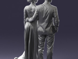 man woman and dog 0144 3d print ready 3D Print Model