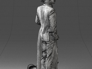 man woman and dog 0144 3d print ready 3D Print Model
