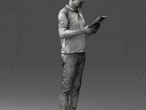 000480 Man with Book 3dp 3D Print Model