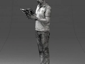 000480 Man with Book 3dp 3D Print Model