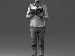 000480 Man with Book 3dp 3D Print Model