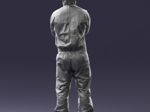 man in protective suit 0113 3d print ready 3D printmodel
