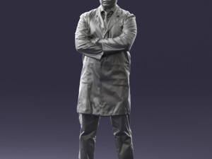 man in white coat 0126 3Dモデル