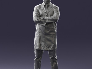 man in white coat 0126 3Dモデル