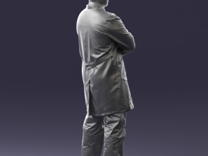 man in white coat 0126 3Dモデル