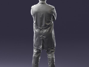 man in white coat 0126 3Dモデル