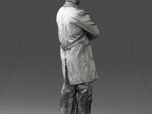 man in white coat 0126 3Dモデル