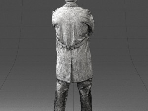 man in white coat 0126 3Dモデル