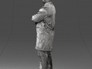 man in white coat 0126 3Dモデル