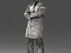 man in white coat 0126 3Dモデル