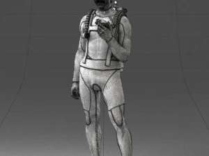 000453 Realistic Male Scuba Diver Character 3d print 3D Print Model