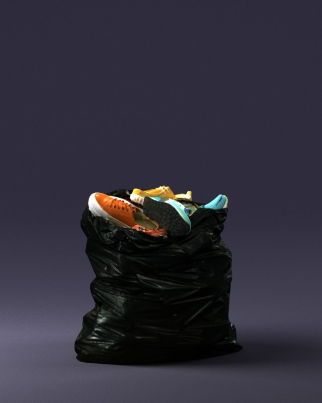 garbage bag 0147 Modelo 3D .c4d .max .obj .3ds .fbx .stl .blend 