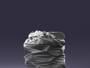 000481 Garbage Bag with Trash Realistic Plastic Waste Bag 3dp 3D Print Model