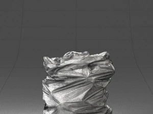 000481 Garbage Bag with Trash Realistic Plastic Waste Bag 3dp 3D Print Model