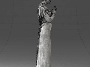 000484 Elegant Woman Greeting Pose 3D Model