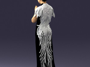 girl in dress 0150 3d print ready 3D-printmodel
