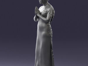 girl in dress 0150 3d print ready 3D-printmodel