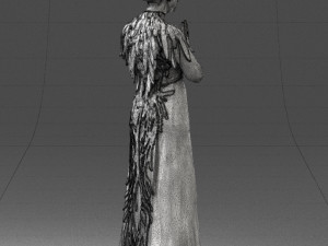 girl in dress 0150 3d print ready 3D-printmodel