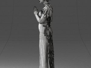 girl in dress 0150 3d print ready 3D-printmodel