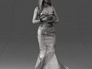 girl in yellow dress 0151 Modelo 3D