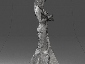 girl in yellow dress 0151 Modelo 3D