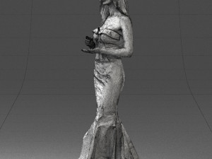 girl in yellow dress 0151 Modelo 3D
